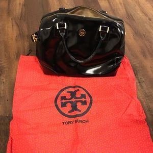 Tory Burch Robinson Patent Leather Satchel